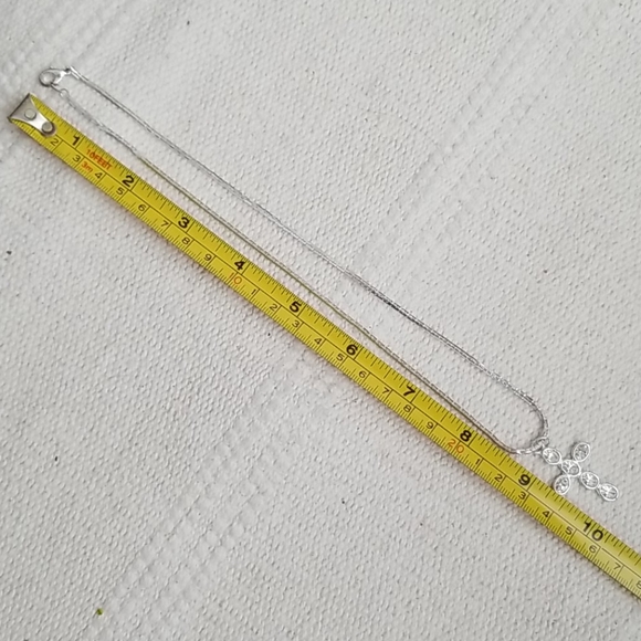 🌈2/$22 Crystal cross necklace - Picture 2 of 5